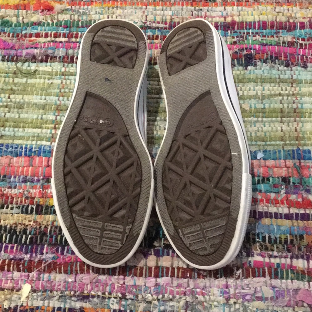 White Converse Allstar Sneakers - Picture 3 of 5